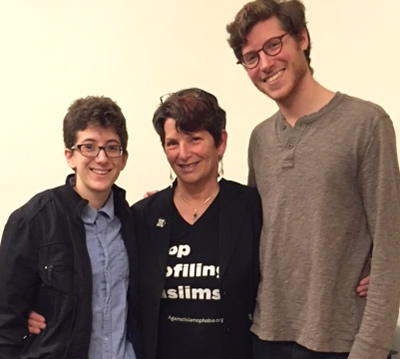 Penny with event attendees in Princeton, April 2016